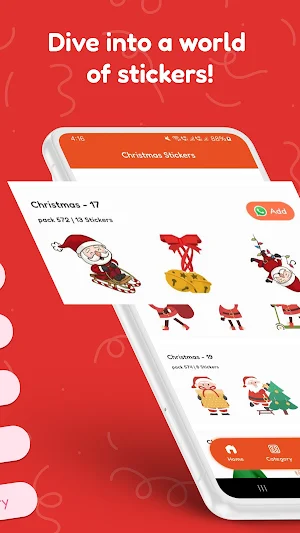 Christmas Stickers Screenshot 1