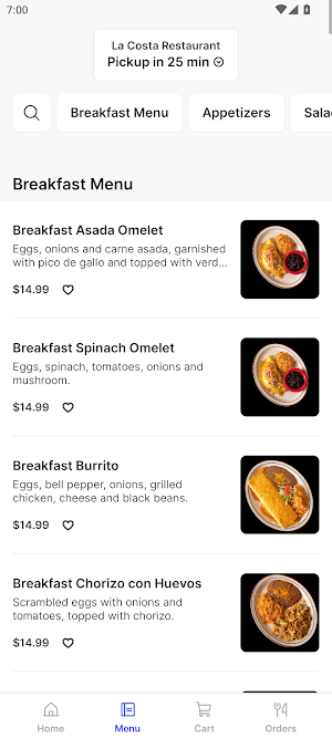 La Costa Restaurant Screenshot 1