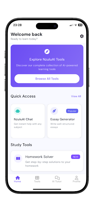 NzuluAi - Learning Companion Screenshot 0