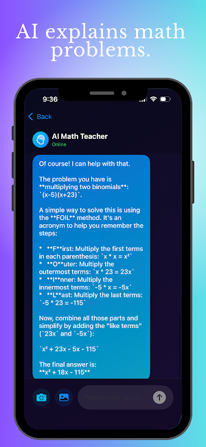 AI Math Explainer Screenshot 0