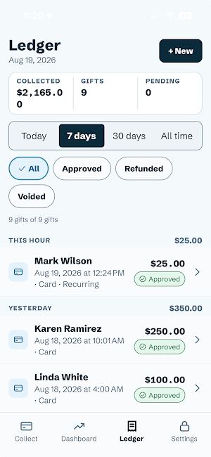 Cloud Donor Manager Screenshot 1