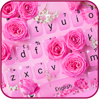 Pink Rose Keyboard Theme
