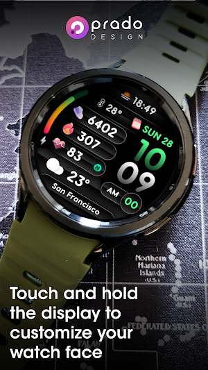 PRADO 69 Digital Watch Face Screenshot 2
