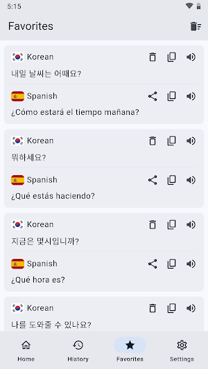 Korean Spanish Translator Screenshot 2