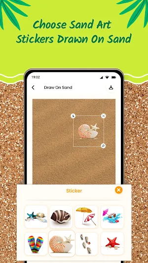 Draw Beach Sand Name Art Screenshot 3