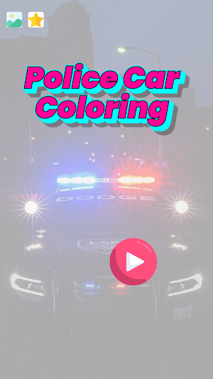 Police car coloring book Screenshot 2