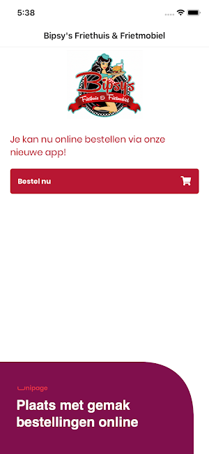 Bipsys friethuis & frietmobiel Screenshot 0