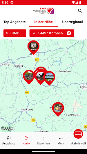 EWF Vorteilswelt Screenshot 3