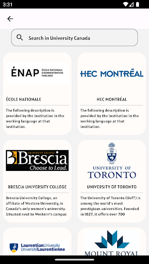 College Canada Screenshot 3