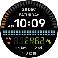 Fitness watch face