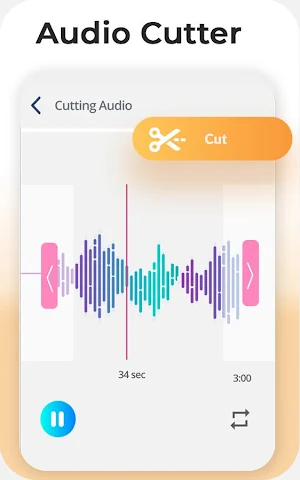 Video to mp3 converter - audio cutter & merger Screenshot 3