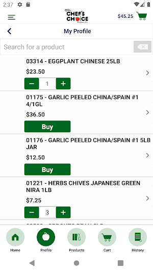 Chef's Choice Checkout Screenshot 1