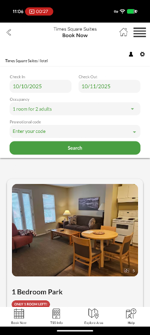 Times Square Suites Screenshot 3