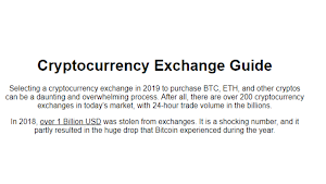 Cryptocurrency Exchange Guide Screenshot 1