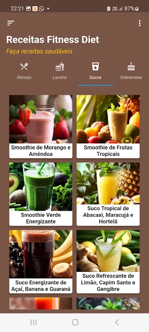 Receitas Fitness Diet Screenshot 2