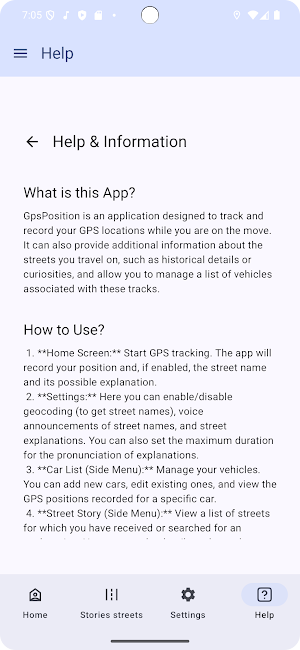 Street Story GPS Screenshot 3