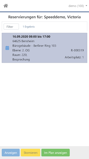 speedikon C - Arbeitsplätze Screenshot 1