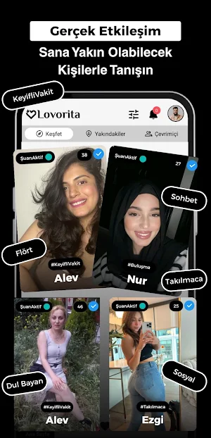 Lovorita: Tanış ve Sevgili Bul Screenshot 0