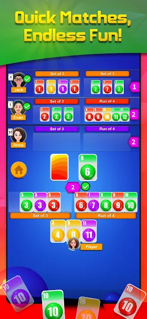 Phase card game offline party Screenshot 0