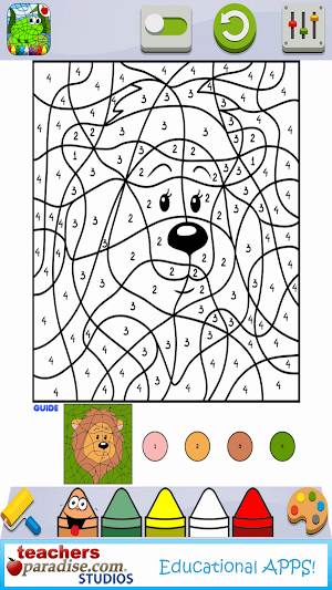 Color By Numbers Game for Kids Screenshot 2