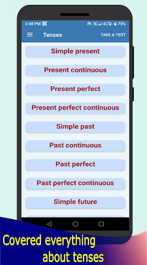English Grammar - Learn to speak English language Screenshot 3