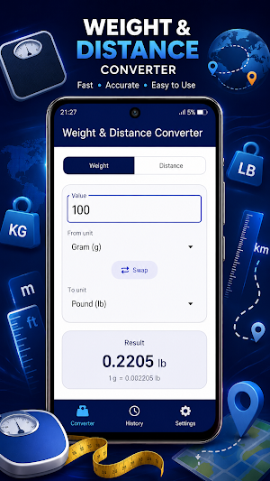 Distance and Weight Converter Screenshot 0