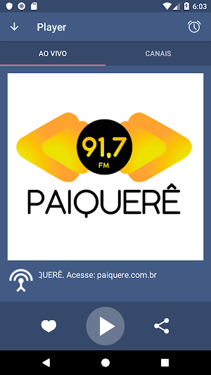 Rádio Paiquerê  91,7 FM Screenshot 0