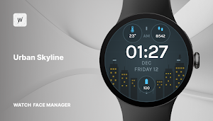 Urban Skyline Watch Face Screenshot 0