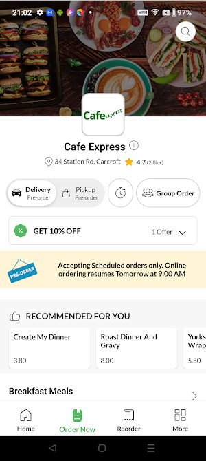 Cafe Express Screenshot 1