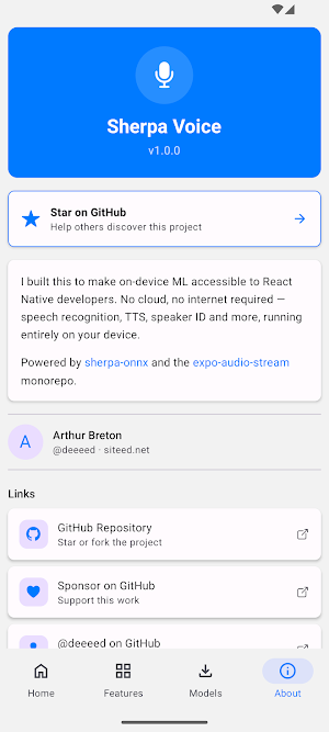 SherpaVoice Screenshot 2
