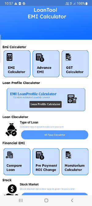 Aadhar Pe Loan EMI Calculator Screenshot 0
