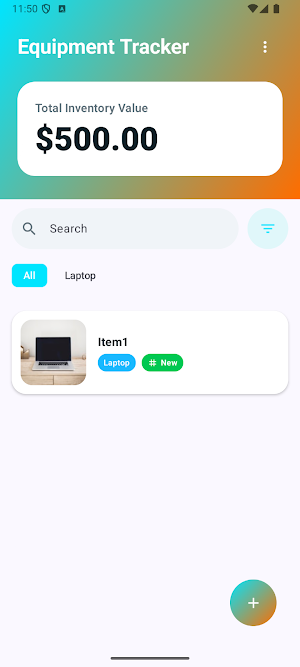 Equipment Tracker Screenshot 2