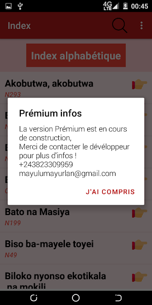 Cantiques lingala Screenshot 2