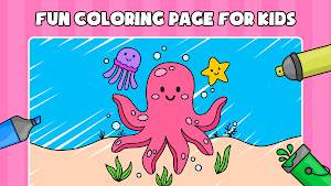 Coloring book - kids fun Games Screenshot 2