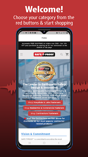Earthquake Fastening Shop Screenshot 0