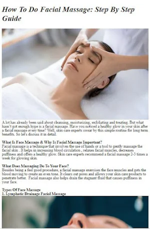 How to Do a Facial Massage Screenshot 2