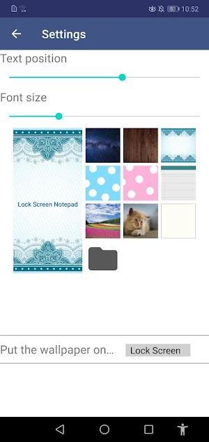 Lock Screen Notepad Screenshot 3