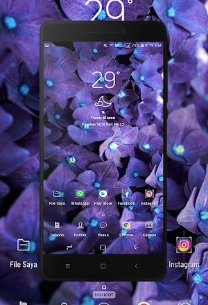 Purple Flower Wallpaper Screenshot 3