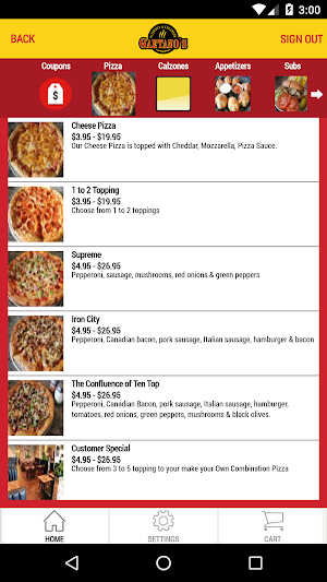 Gaetano’s Pizza Screenshot 2