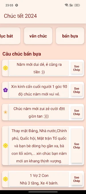 Mẫu câu chúc tết 2024 Screenshot 1