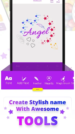 BHM Name Art - My Name Art Designs Photo Editor Screenshot 2