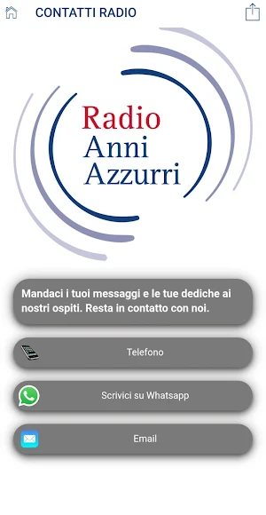 APP Radio Anni Azzurri Screenshot 0