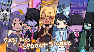 First Kiss at a Spooky Soirée Screenshot 0