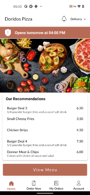 Doridos Pizza Screenshot 1