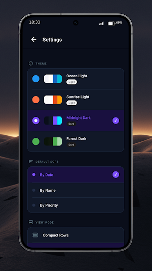 Claro Task Planner Screenshot 2