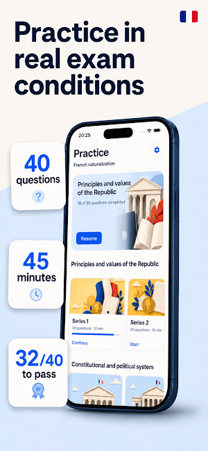 French Civic Exam 2026 Screenshot 0