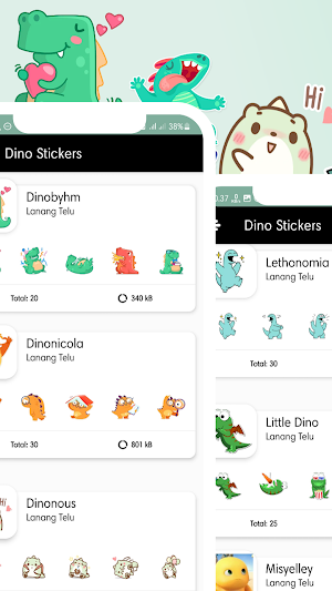 WASticker - Cute Dino Stickers Screenshot 0