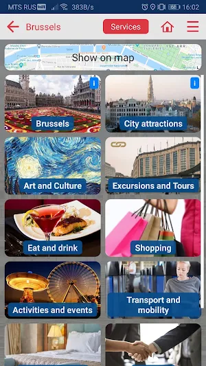 Brussels city guide Screenshot 1