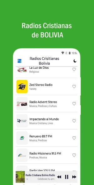 Radios Cristianas de Bolivia Screenshot 1