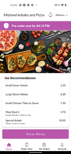 Midland kebabs and Pizza Screenshot 1